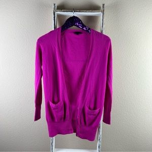 Jcrew Bright Pink Long Cardigan Sz xsmall